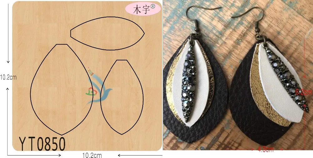 Eardrop DIY новая деревянная форма для скрапбукинга Thickness-15.8mm/ | Дом и сад