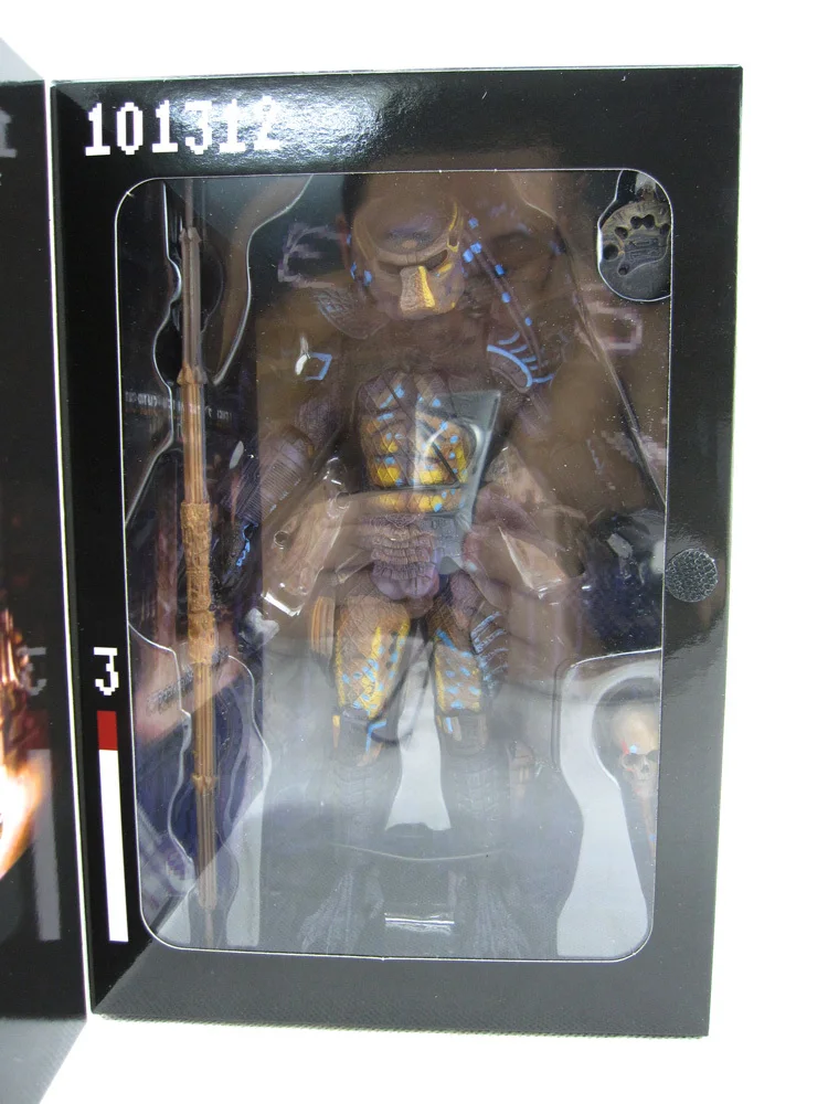 Видео-игра внешний вид Predator 2 городской охотник копье трофей Череп умный диск NECA 18