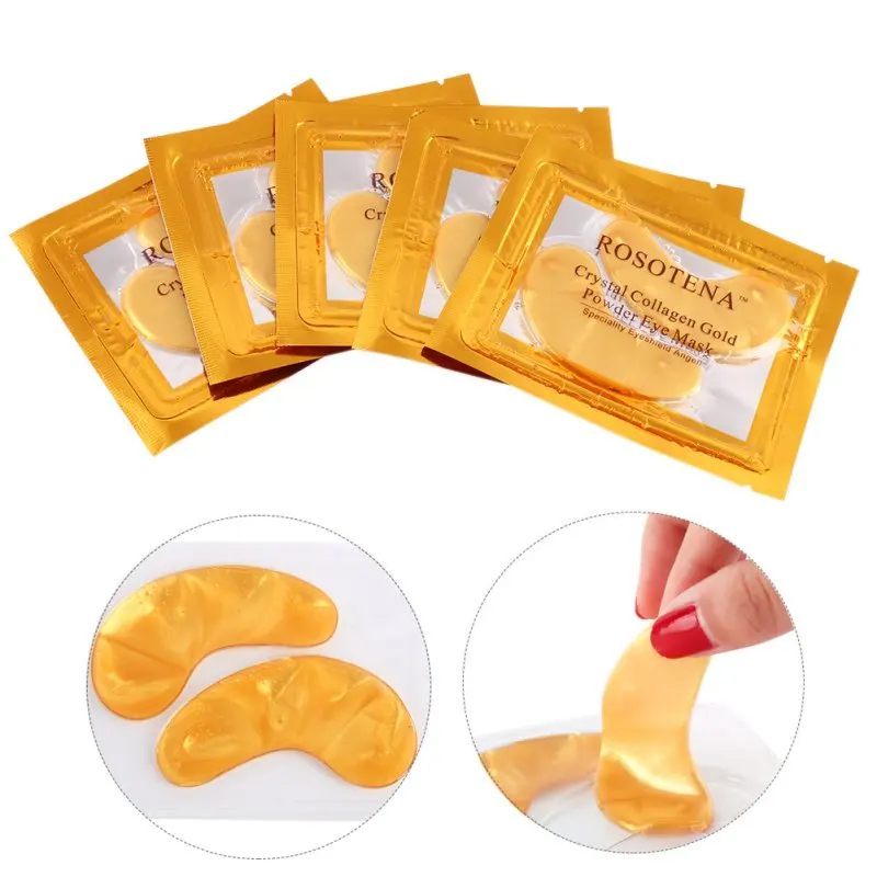 5 пар масок для глаз с кристаллами Коллагеновая Маска Уход за глазами увлажняющие