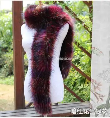 Осенне-зимний женский воротник из искусственного лисьего меха шумоглушитель