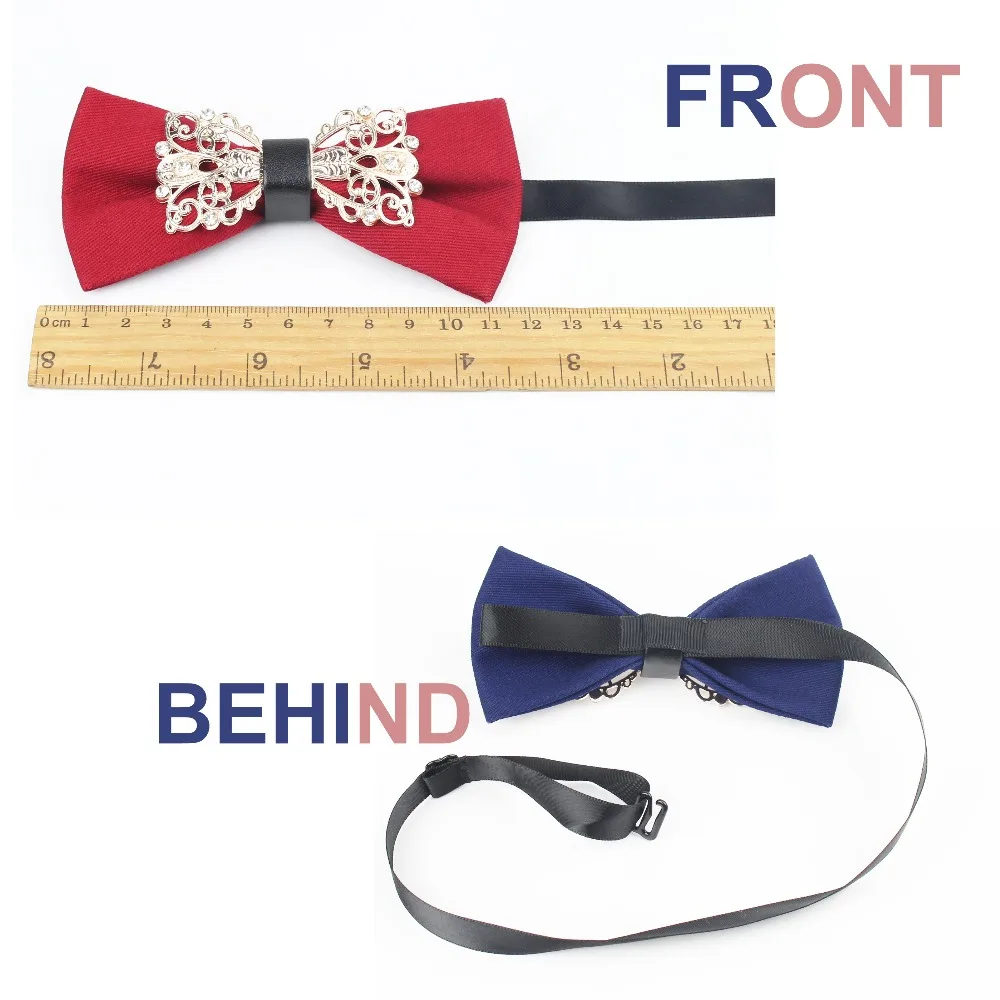 Для мужчин костюмы Роскошный Металлический алмаз Bowties bling блестящие хлопковые