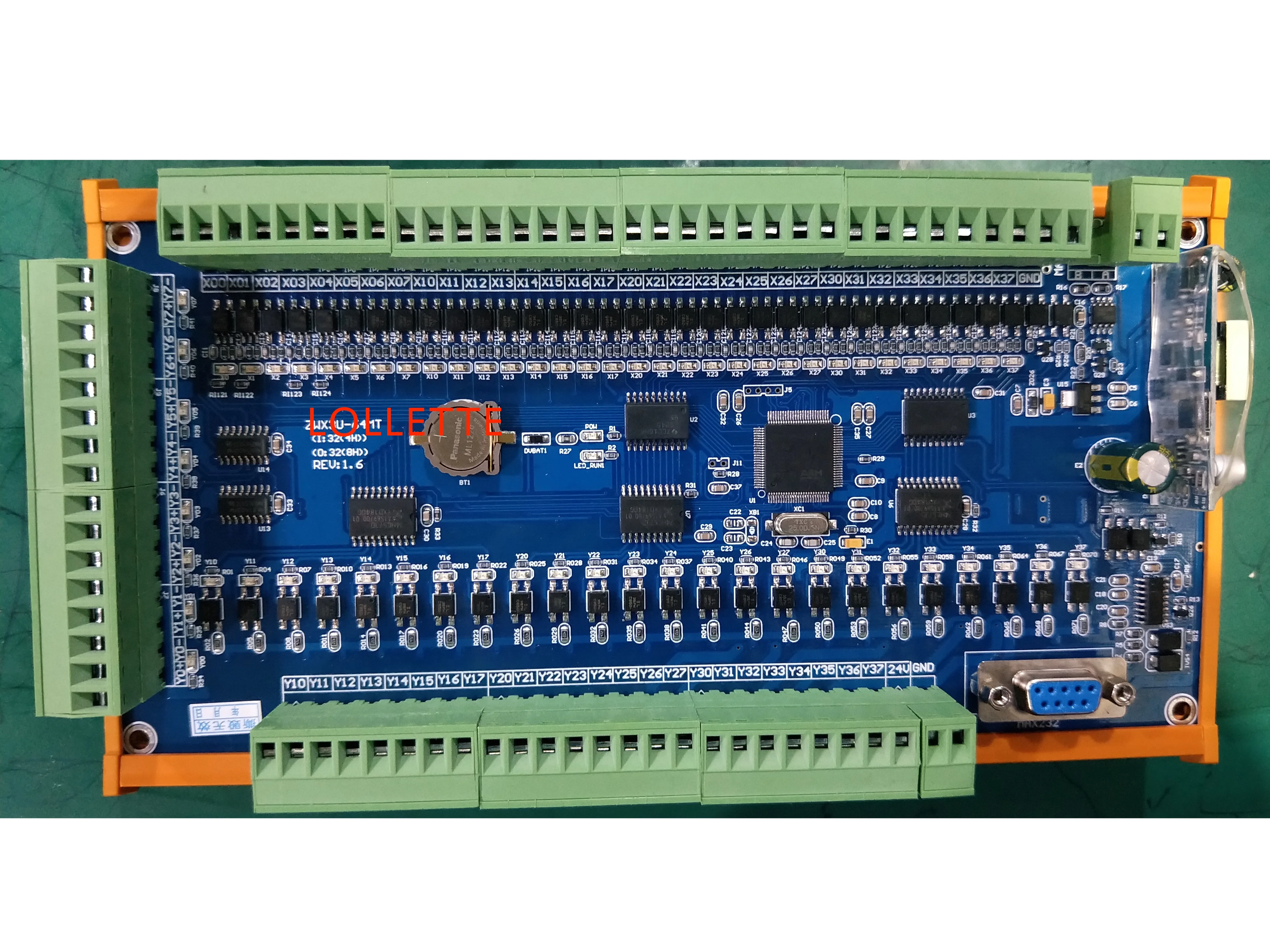 FX3U 64MT LE3U 8 осевой высокоскоростной 100 кГц RS485 modbus RTU plc контроллер Автоматизация