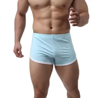 mens arrow pants cotton boxers mid waist tying underpants pouch for male trunks boxers workout trunks boxers shorts