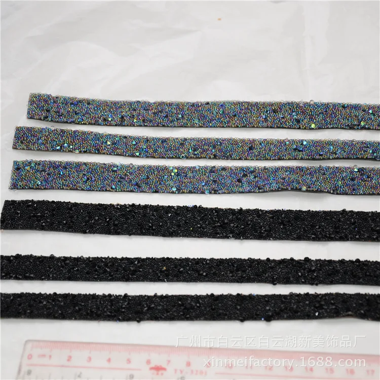 1 ярд блестящее платье стразы мотивы лента кристаллы Аппликации исправление