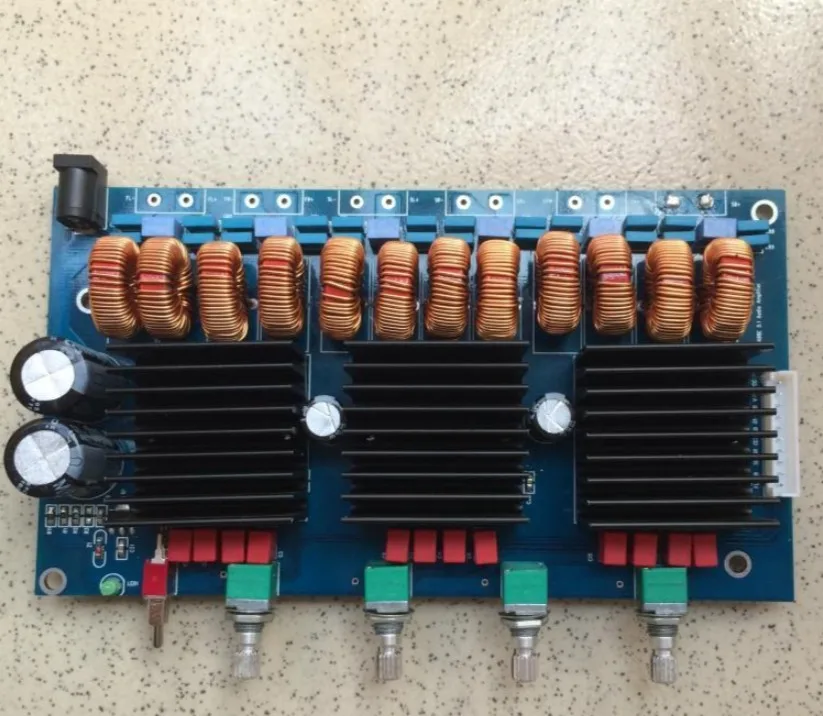 6 канальный TDA7498E 160 Вт X 6 класс D Домашний кинотеатр 5,1 аудио усилитель доска