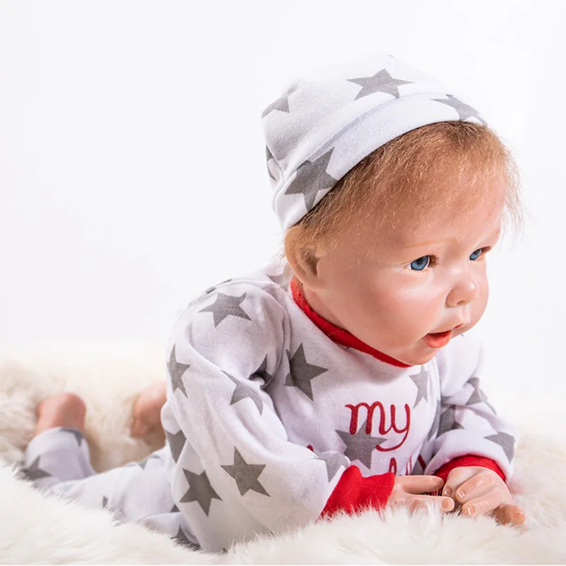 50 см Реалистичная кукла Reborn Baby 20 дюймов Спящая принцесса для девочек силиконовая