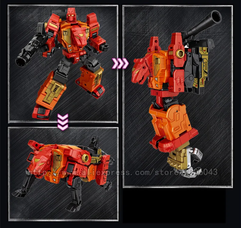 Jinbao 6 в 1 60 см большая трансформация Predaking игрушки Аниме Опустошитель KO G1 фигурка робота модель игрушки мальчик дети ребенок подарок