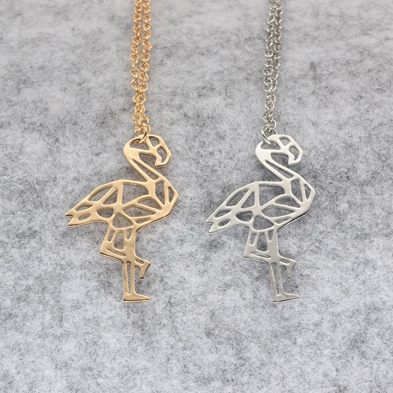 

Flamingo Pendant Necklace Best Selling Charm Necklaces Jewelry YP6741