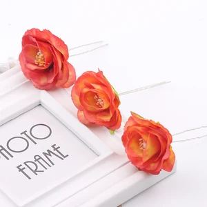 Новое поступление, головной убор, свадебные заколки для волос, головной убор, искусственные розы, Цветочные Шпильки волос, подружка невесты