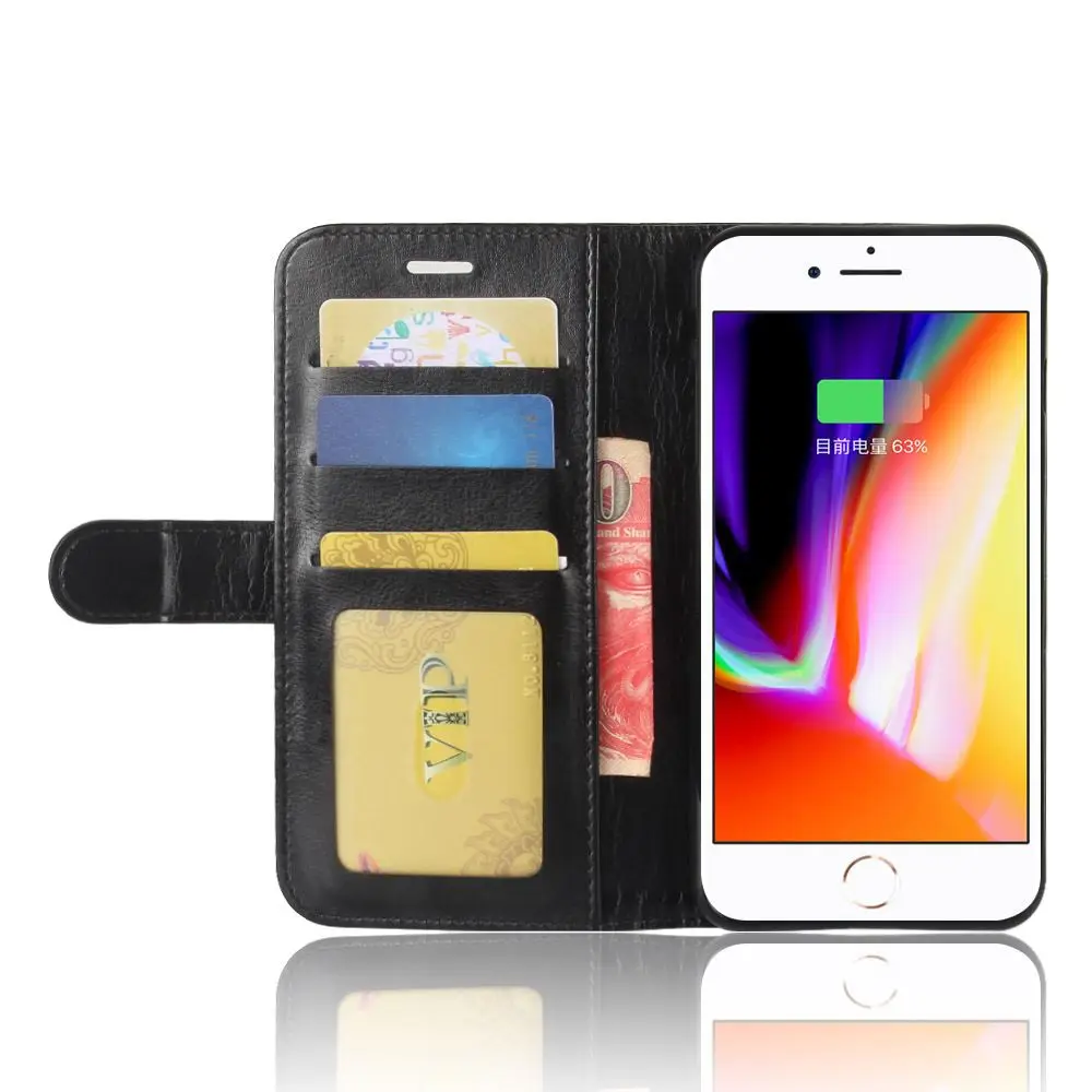 Yinghui для iphone 8 Plus/iPhone 7 Plus чехол на магните кошелек Роскошный тонкий Thin Кожа PU Стенд