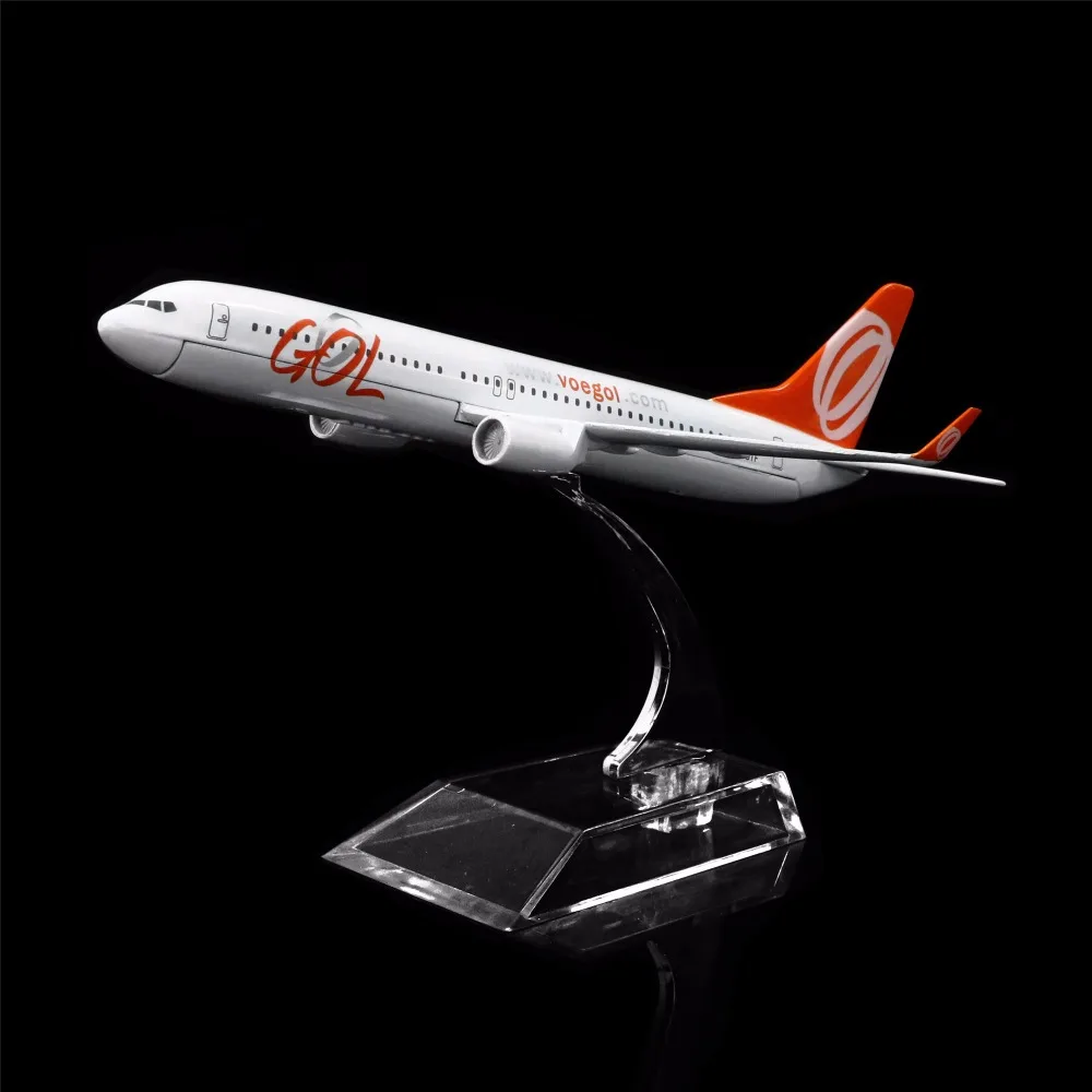 1:400 16 см бразильские GOL Airlines Boeing 737 металлическая модель самолета офисное