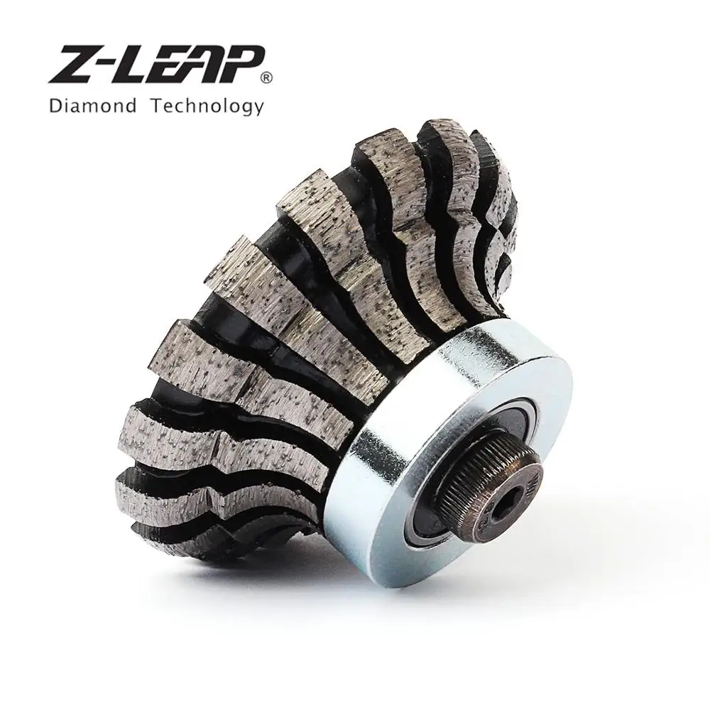 Z-LEAP шлифовальный фрезерный станок бит O20* D75* M10 Алмазная Сегментированная Профилированная гранитная мраморная окантовка столешницы для портативной машины