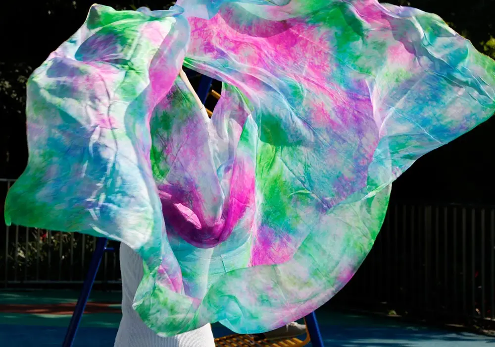 Новый дизайн 100% натуральный шелк вуали для Танцев Живота танцев оптовая продажа