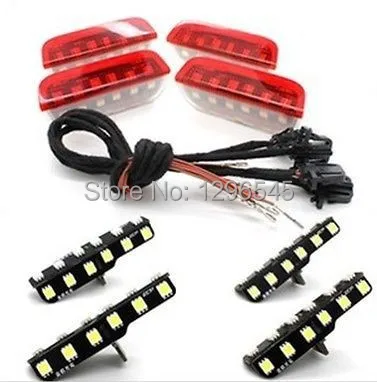Oem двери сигнальная лампа комплект и кабель для VW TIGUAN PASSAT гольф JETTA CC 3AD947411|lighted house