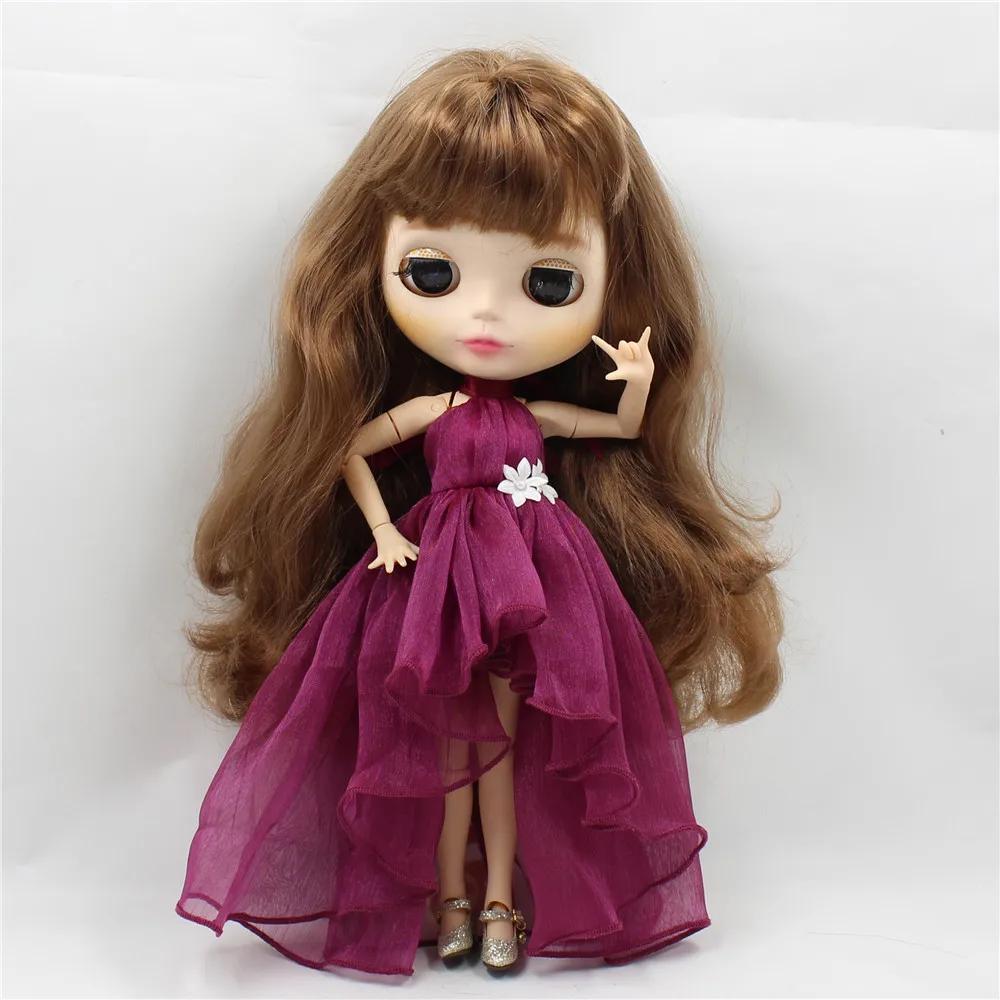 Blyth doll ледяное платье с цветами элегантная одежда