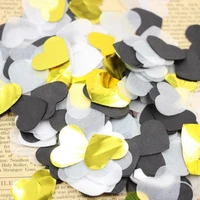 14000pcs 25mm blackwhitegold foil heart wedding party throwing confetti baby shower table decoration scatter sprinkles