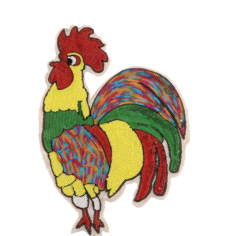 Одежда для мужчин и девочек с блестками заплатками 30 см большой Rooster железными