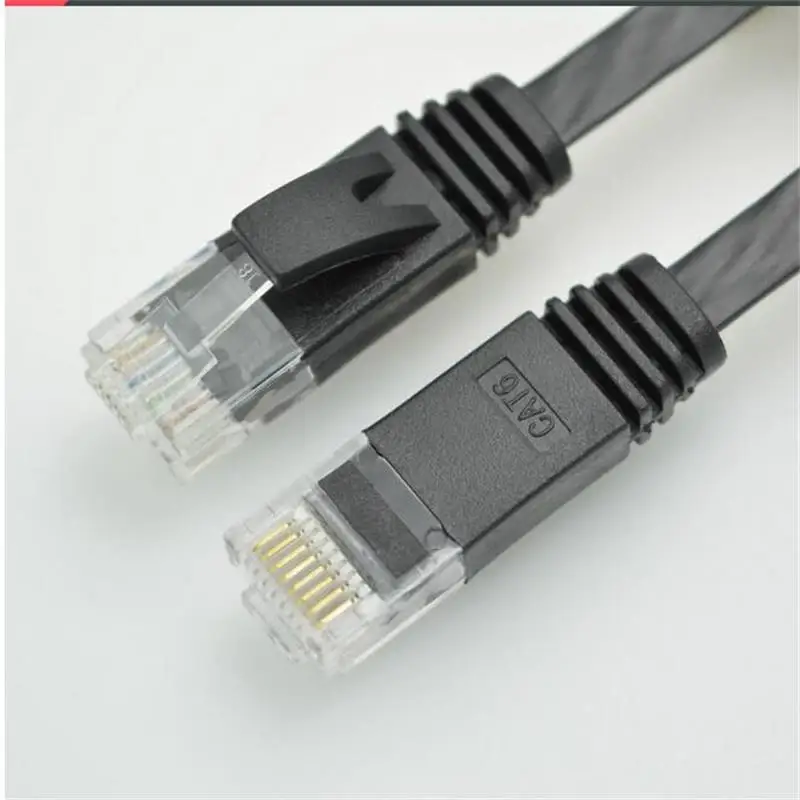 6 футов 2 м плоский UTP CAT6 сетевой кабель компьютерный Gigabit Ethernet Патч-корд RJ45 адаптер