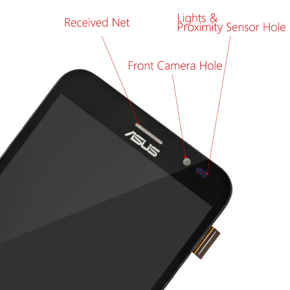 5," дисплей для Asus Zenfone GO ZB552KL X007D, сенсорный ЖК-экран с рамкой для Asus Zenfone GO ZB552KL, замена дисплея