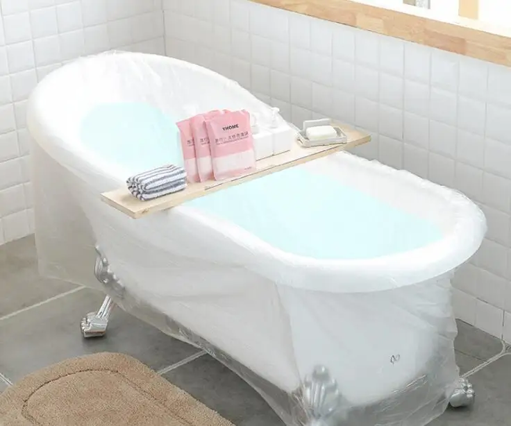 30 шт./лот одноразовые крышка ванны мешок семья здоровья Hi tech Ванна пленка для дома