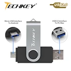 Новый OTG usb 3,0 usb флэш-накопитель 3,0 TECHKEY pen drive 8 ГБ 16 ГБ 32 ГБ 64 Гб memoria cel usb флешка u диск Подарок для мобильного телефона
