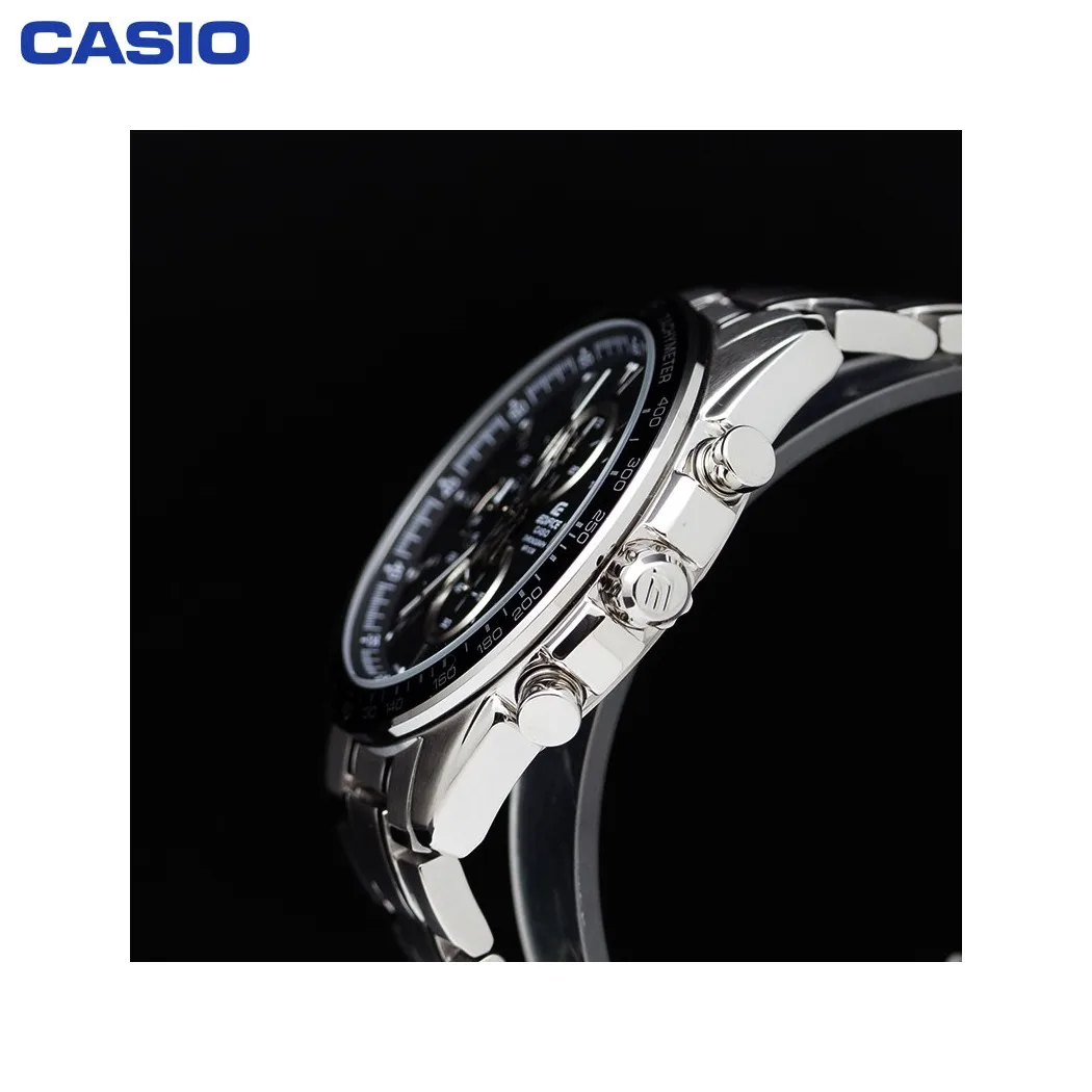 Наручные часы Casio EF 547D 1A1 мужские с кварцевым хронографом на браслете|Мужские