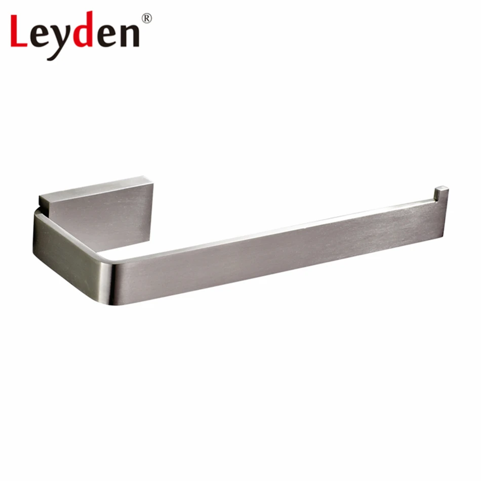 Настенный квадратный держатель для полотенец из нержавеющей стали и матового