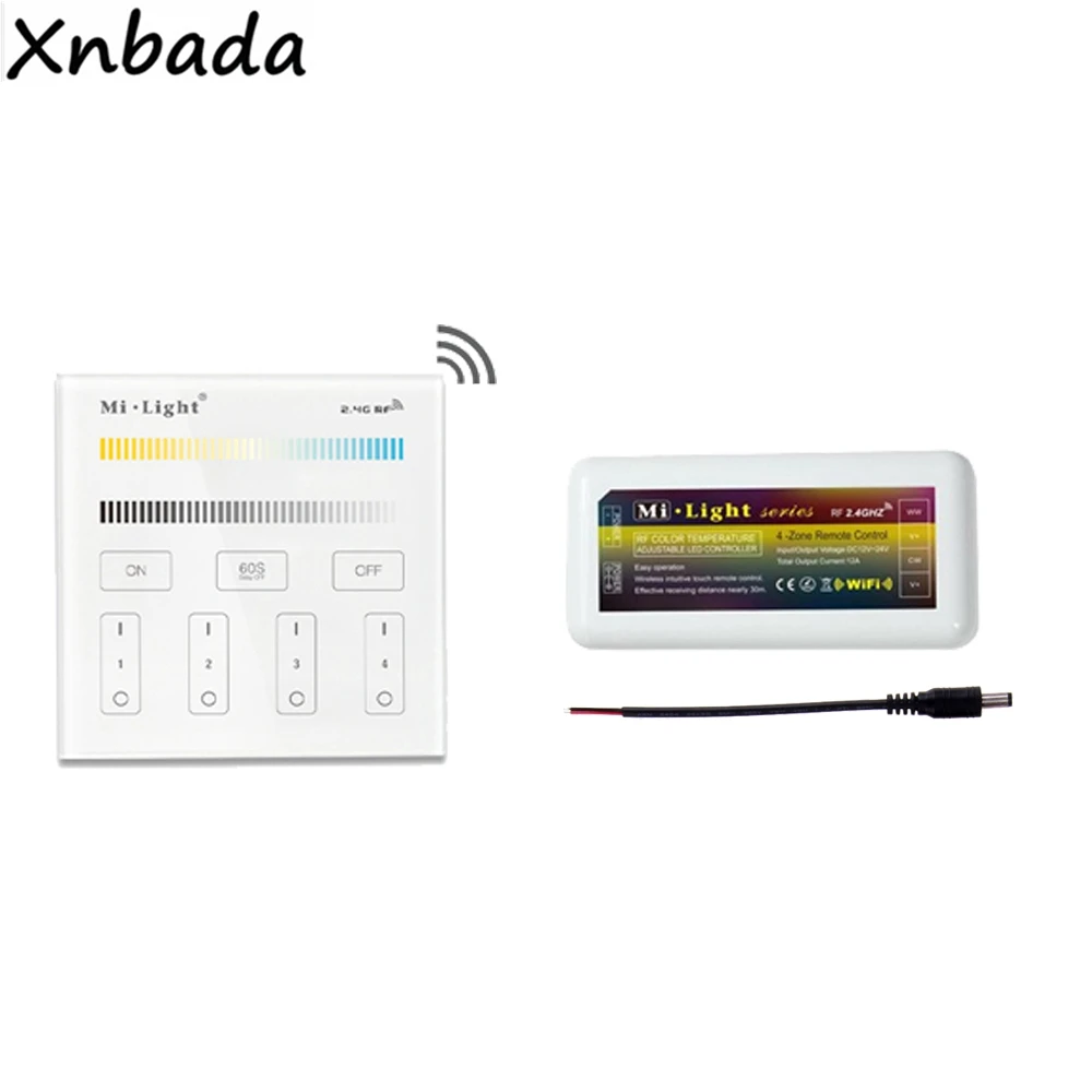 Milight T2 Сенсорная панель Bemote контроллер AC110/220V MiBoxer 2 4G FUT035 цветовая температура