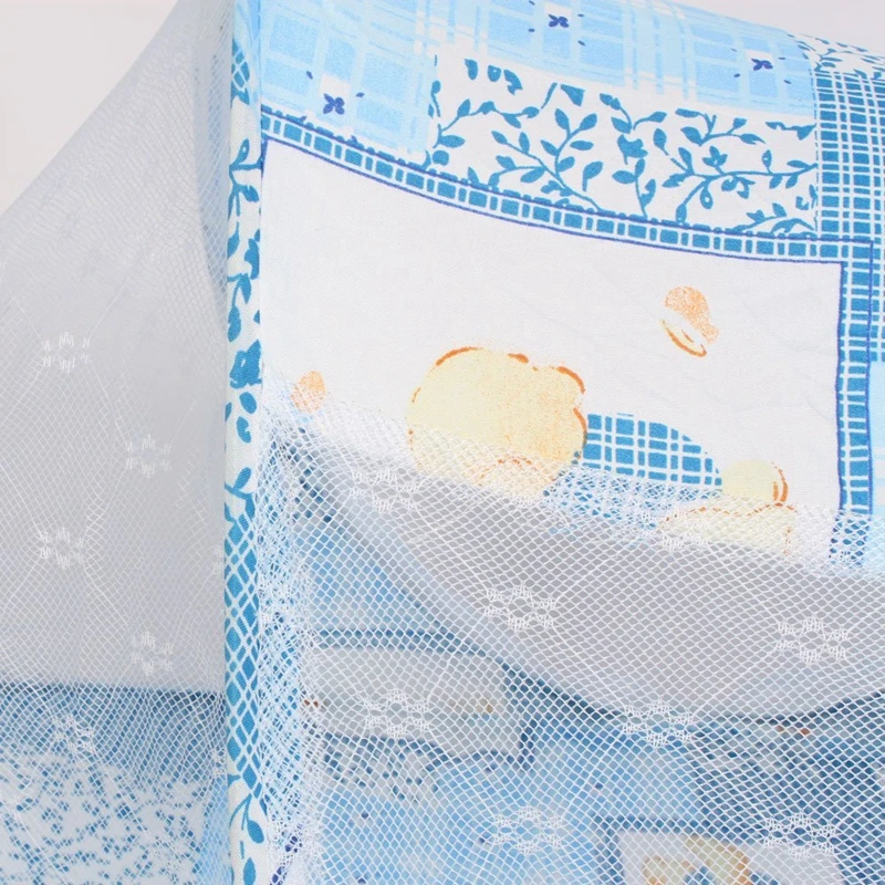 Baby Cradle Bed Mesh Mosquito Nets Foldable Toddler Kids Infant Safty Net Netting Crib Playpen Play Tent Blue |