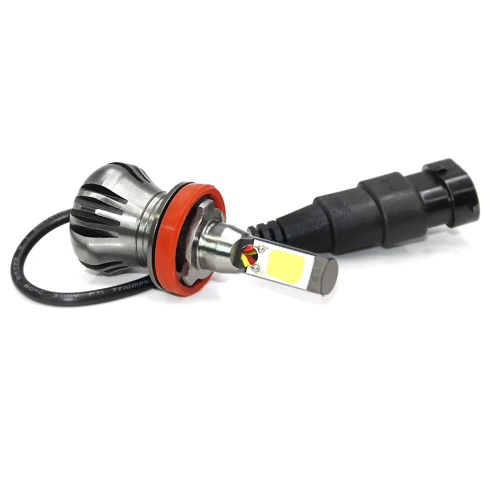 car LED headlights fog lights New Lumen COB 100W 12000lm 6000K white and 3000 yellow H11 H3 880 bulb flash 12v 24v | Автомобили и