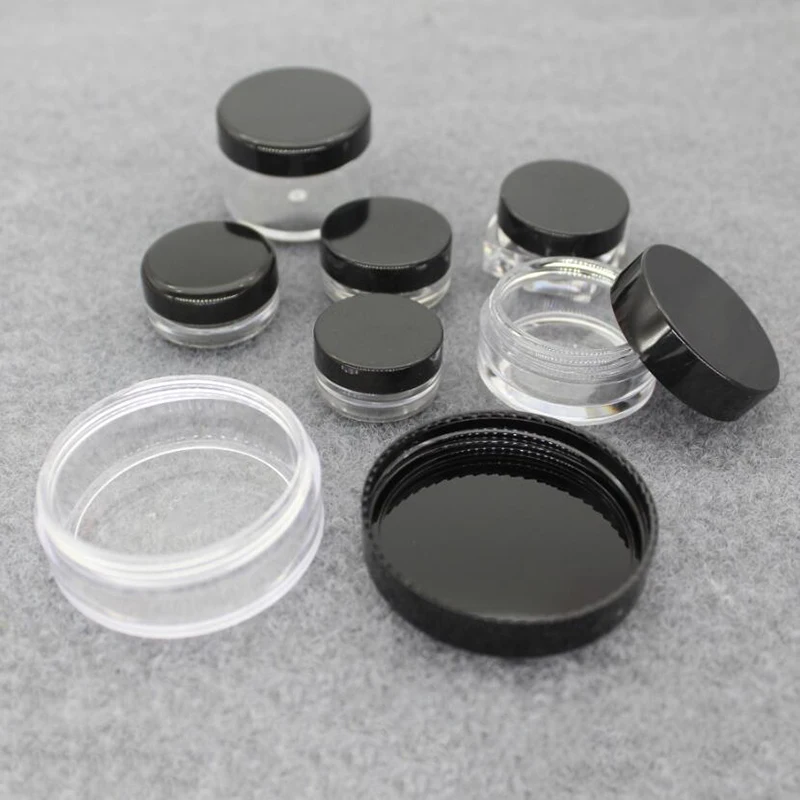 

100 X 1g 2g 3g 5g 10g 15g 20g Empty Jars Refillable Bottles Cosmetic Jars Makeup Container Small Round Bottle Little Cream Jar