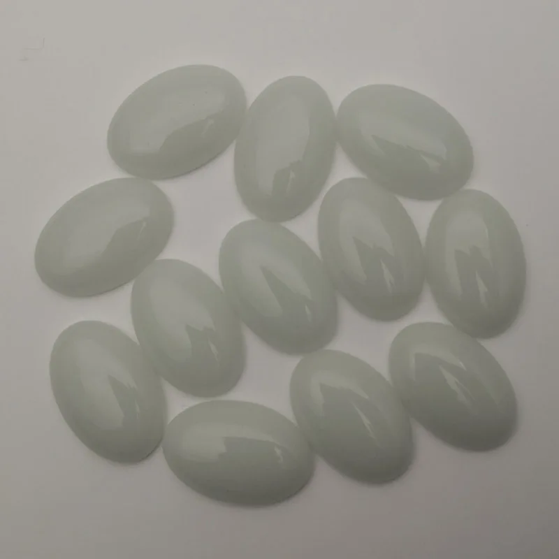 

Люминесцентные кабошоны для изготовления ювелирных изделий, 12 шт./лот, очаровательные овальные бусины 20 х30 мм, бесплатная доставка, оптовая ...