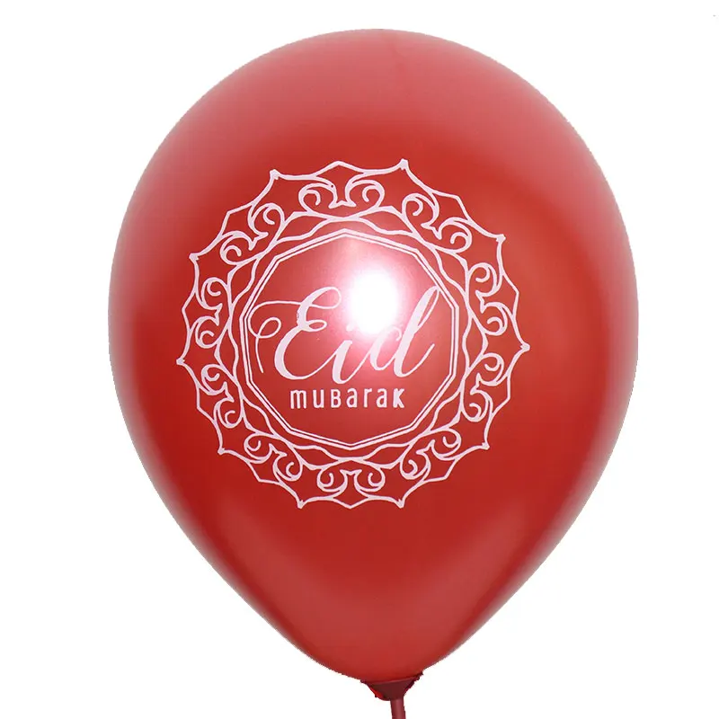 50 Pieces 10 Inch Colorful Eid Mubarak Balloons Latex For Muslim Ramadan Kareem Party Decorations | Дом и сад