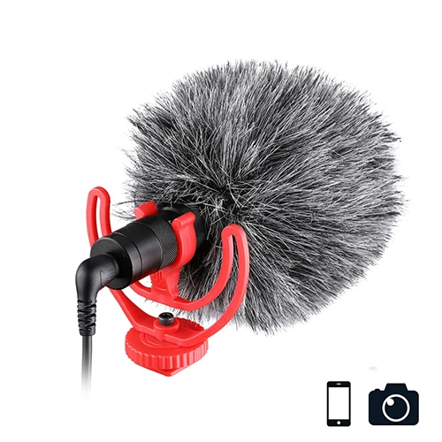 Kits 1 YC-VM100 Запись видео Микрофон компактный видео микро накамерный Запись микрофон для iPhone X 8 7 huawei Nikon Canon DSLR VS BY-MM1 - Цвет: Kits 1