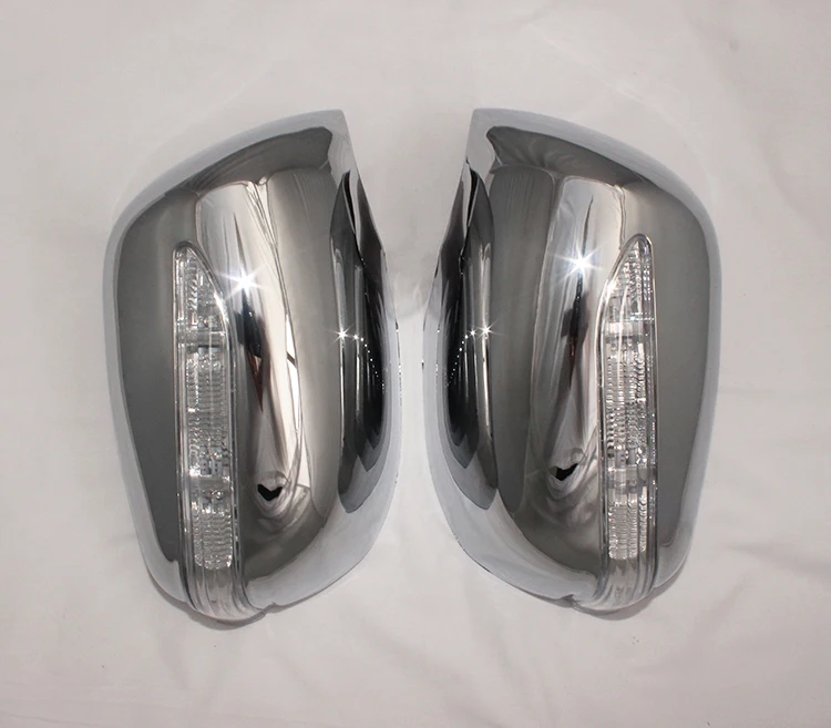 Для Honda Fit Jazz 2007 2008 2009 2010 2011 2012 2 шт. ABS хромированные накладки на двери заднего вида со светодиодной подсветкой
