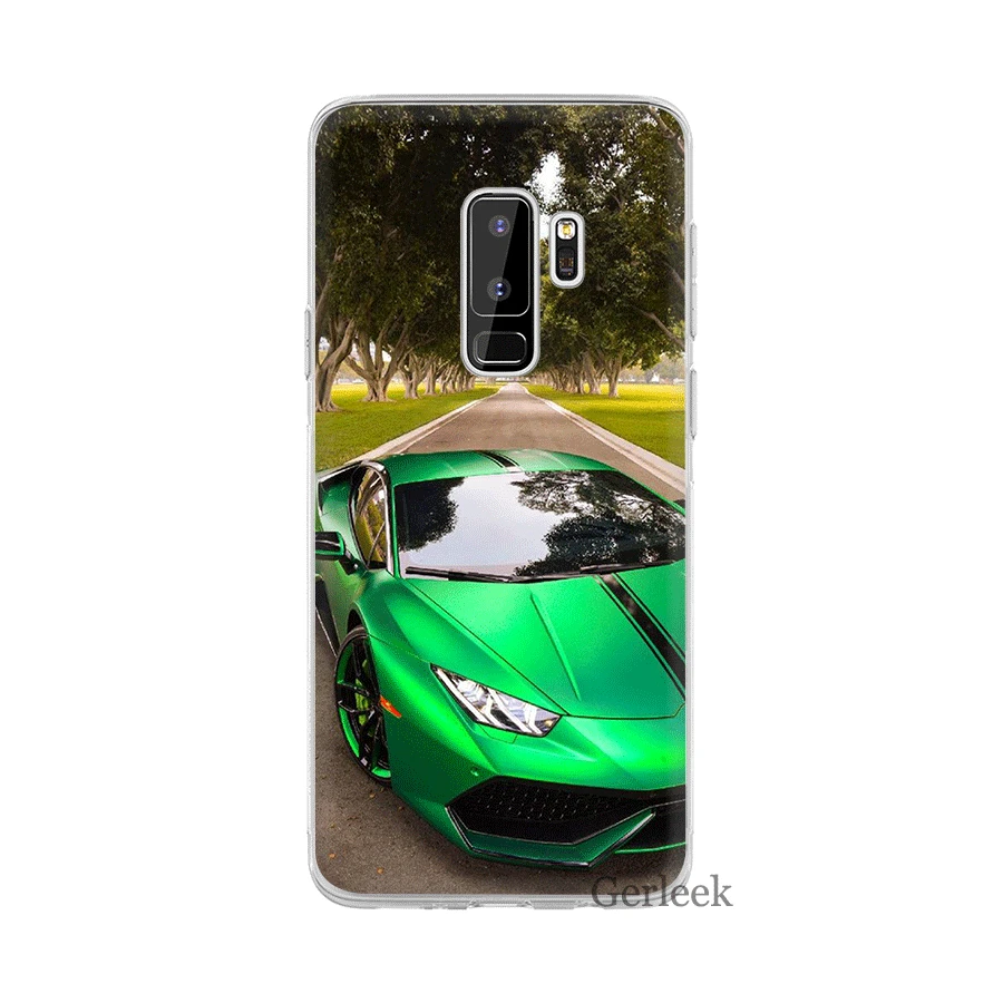 Спортивный автомобильный чехол Desxz Lamborghini для Samsung Galaxy S3 S4 S5 S6 S7 Edge S8 S9 S10 Plus S10e |