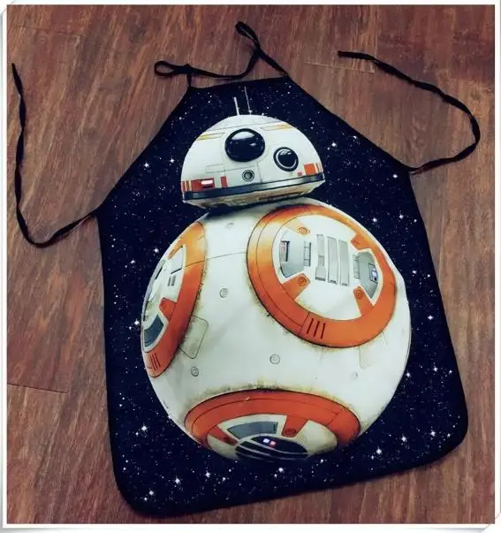 16 Вечерние, забавные, Звездные войны, BB-8, r2d2, Дарт Вейдер, белый, воин, йода, фартук, костюм персонажа, фартук для приготовления пищи, фартук, вечерние фартуки - Цвет: 16