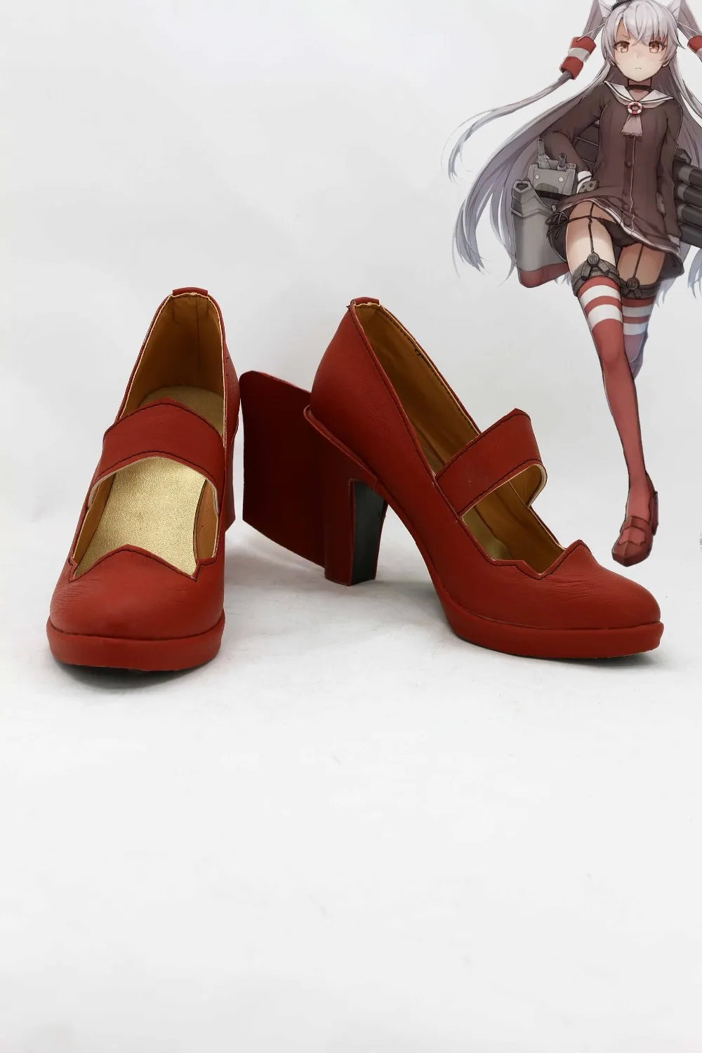 

Collection Amatsukaze cosplay Shoes Boots Custom-Made Halloween Shoes Boots