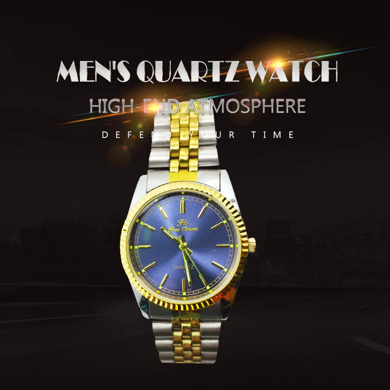 Мужские s часы Бесплатный кран Роскошные из нержавеющей стали фитнес кварцевые