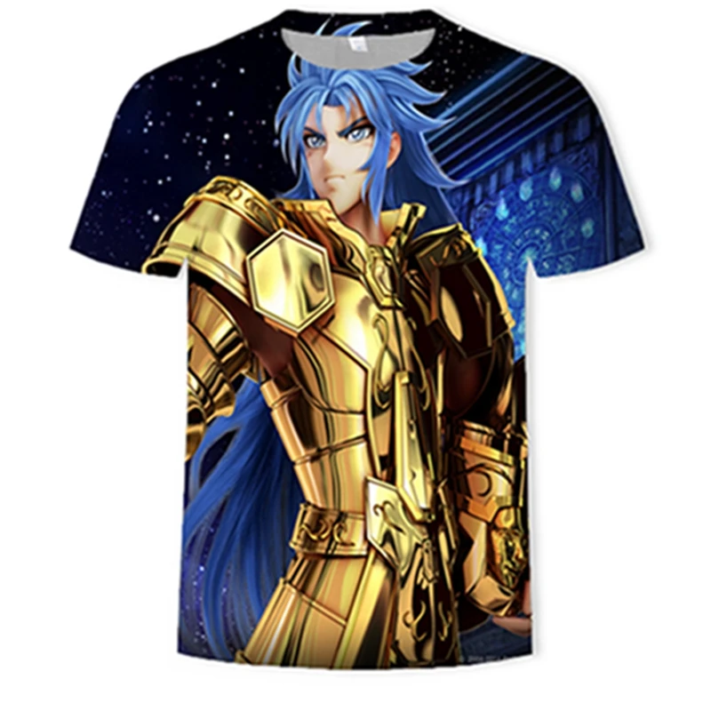 Мужская футболка с 3D принтом Saint seiya летняя Прямая поставка 2019|Мужские футболки| |