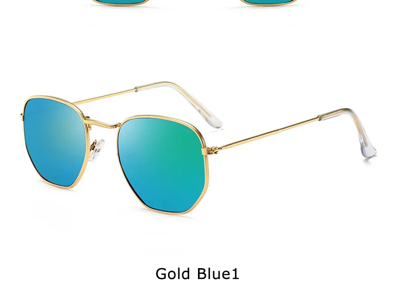 RBRARE металлическая квадратная маленькая оправа солнцезащитные очки Женские Классические винтажные красочные ртуть океан фильм модные зеркальные солнцезащитные очки Femme