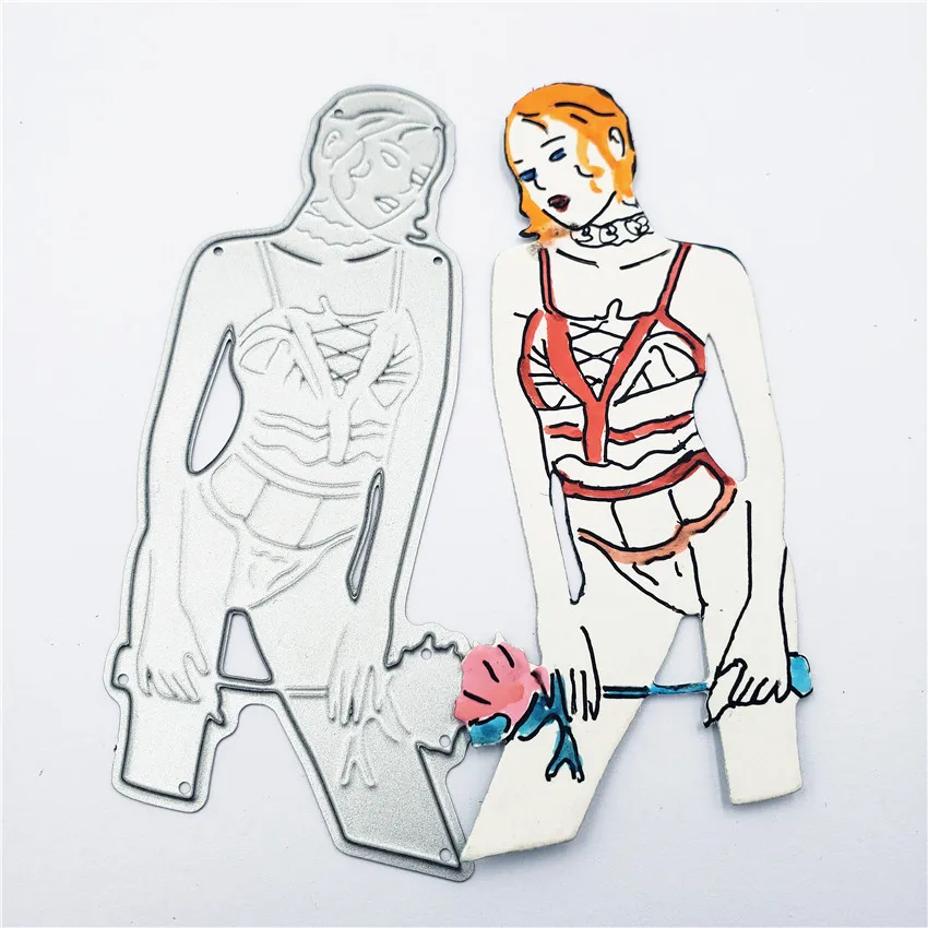 Die Cutting dies Sexy girl metal craft paper die Scrapbooking/DIY Embossing mould Easter New Year | Дом и сад