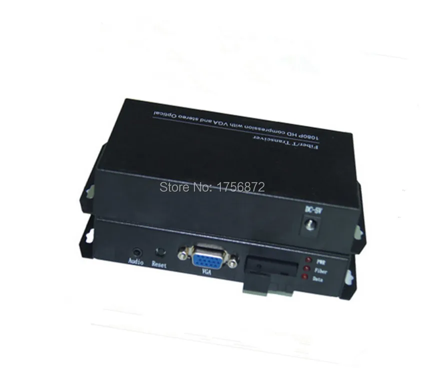 1 пара VGA HD оптический мультиплексер волоконно удлинитель VGA/аудио к