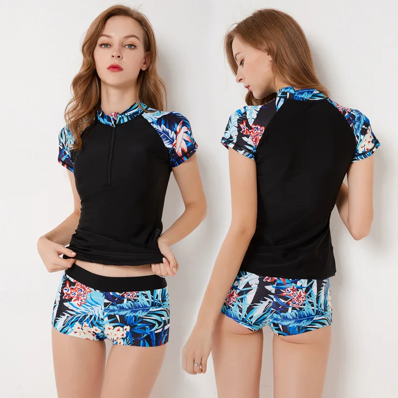Женский купальник для серфинга танкини Swinmsuits женский купальный костюм с
