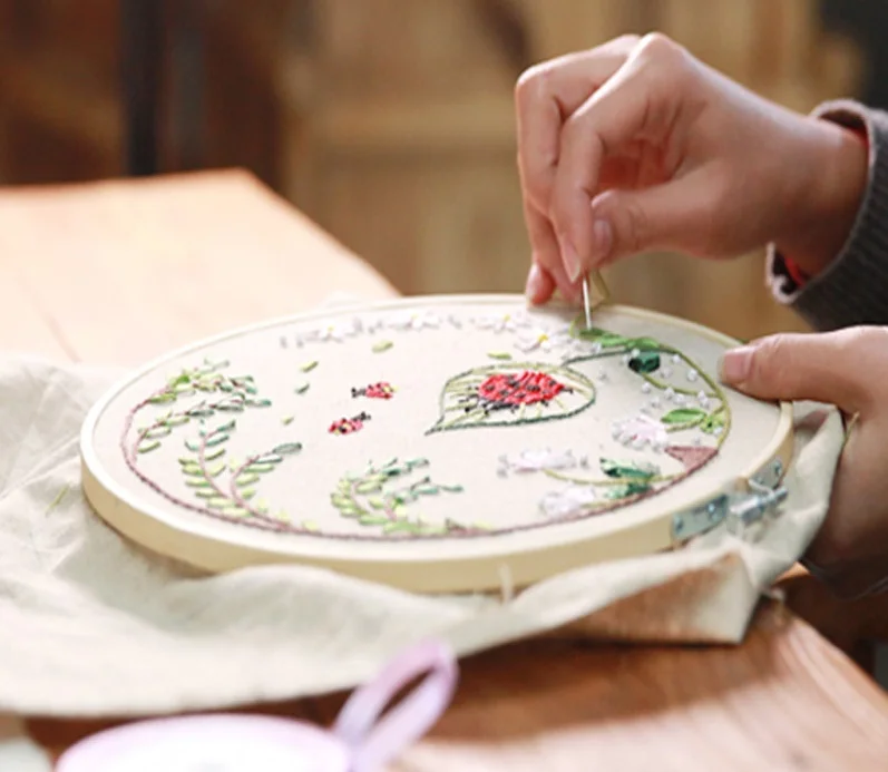 4 размера DIY Needlecraft устройство для вышивки крестом бамбуковая рамка кольцо