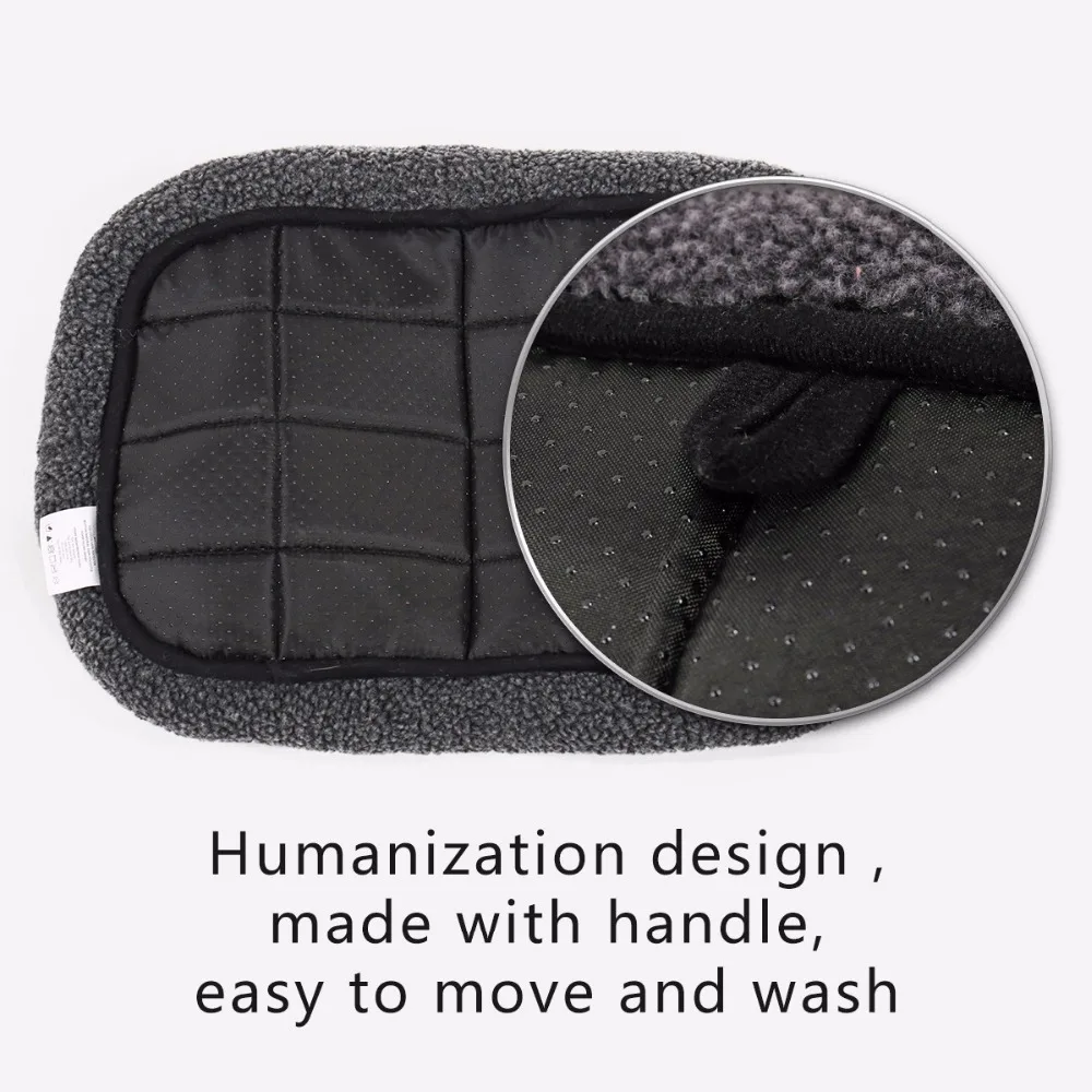 Нескользящая Теплая Флисовая кровать для домашних животных 5 размеров подушка