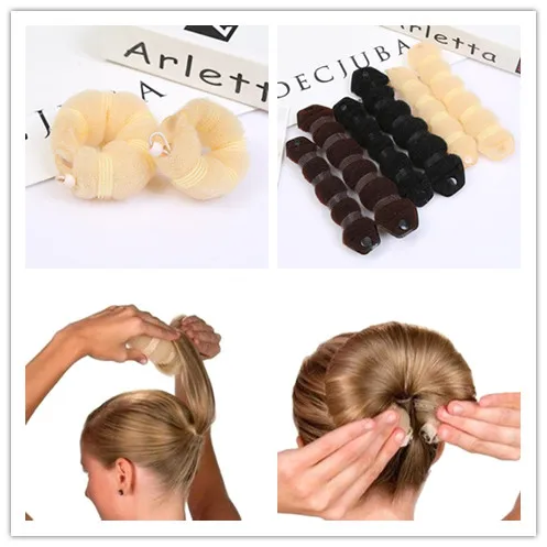 1 шт. женский пучок для волос Волшебный Поролоновый спонж легкое большое кольцо