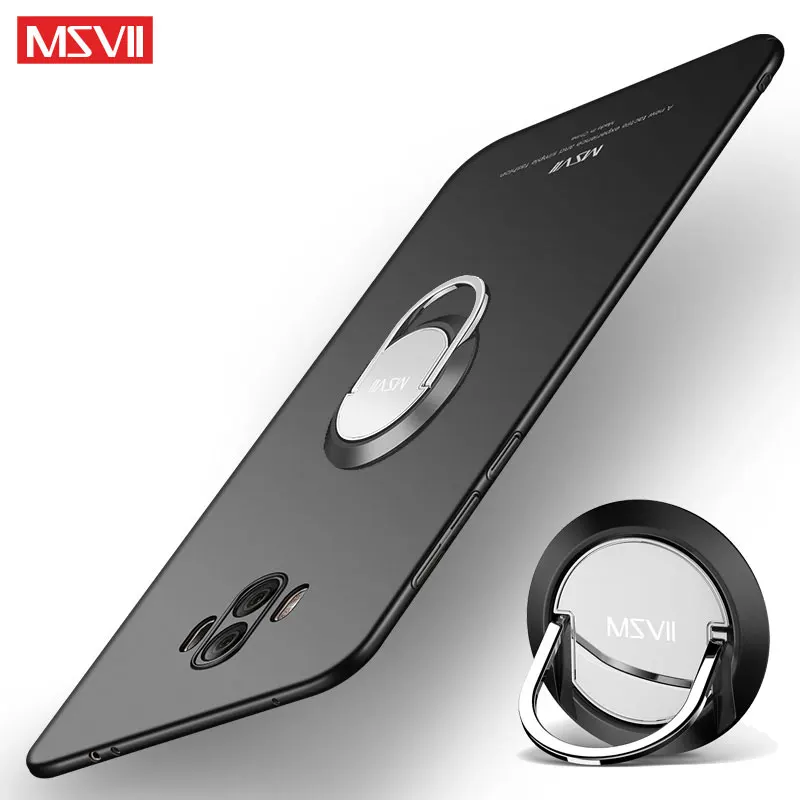 Чехол для huawei mate 10 Lite чехол MSVII с кольцом на палец тонкий матовый Pro держатель