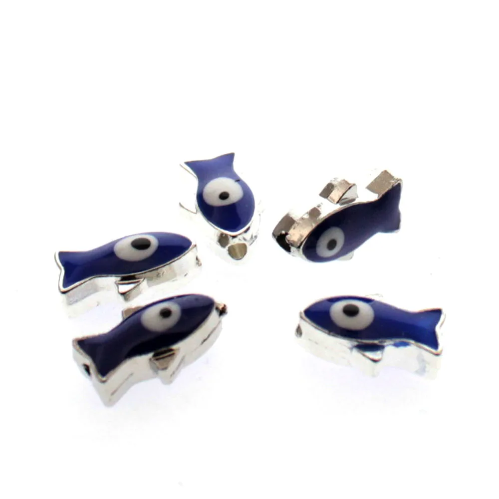 TEVIDA R00 Рыбка животных сглаза бусина прокладка бисер подвески коннекторы сделай