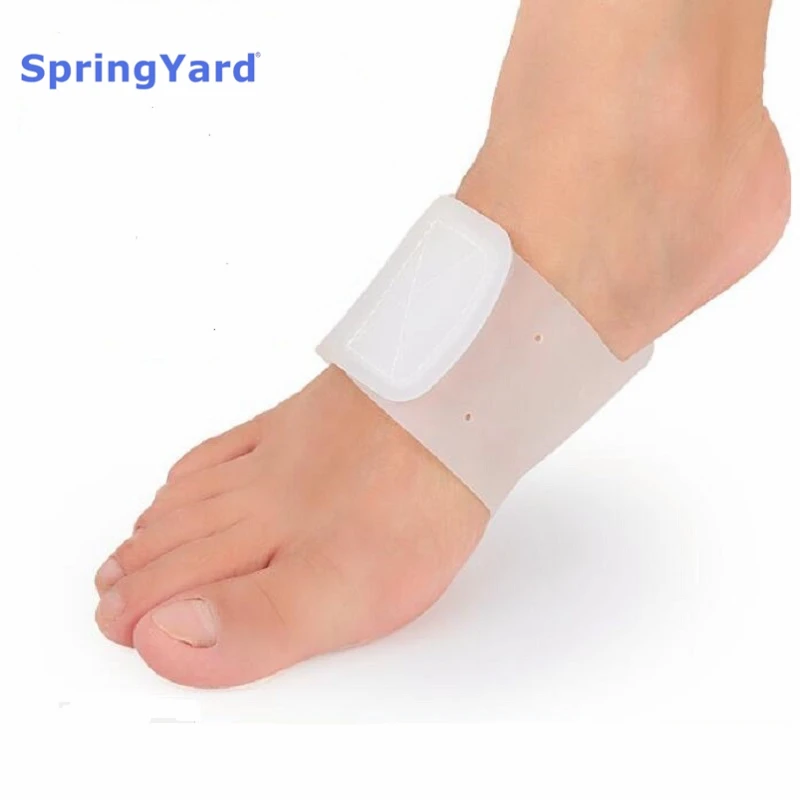 SpringYard силиконовый гель подошвенный фасциит Арка Поддержка рукавом повязку Pad